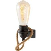 Zwart Vintage Muurlamp - Metalen Wandlamp - Met E27 fitting - 10 x 6 x...