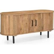 Tv-meubel Naturel - Mangohout - 120cm - Tv-meubel Merel