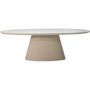 Eettafel Ovaal 160cm - Beige Eco Composiet - Cleo