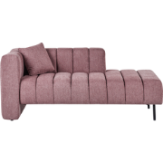 Beliani LANNILS - Chaise longue-Roze-Polyester