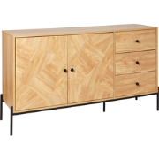 Beliani ARIZONA - Sideboard-Lichte houtkleur-Vezelplaat