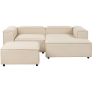 Beliani ARDAL - Modulaire Sofa-Beige-Polyester