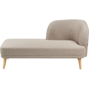 Beliani TANLAY - Chaise longue-Bruin-Polyester