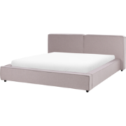 Beliani LINARDS - Tweepersoonsbed-Bruin-Polyester