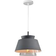 QUVIO Hanglamp metaal en glas grijs - QUV5100L-GREY