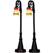 Bell ornament lamp post set o