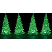 Crystal lighted tree 3 color changeable small set of 4 4,5V