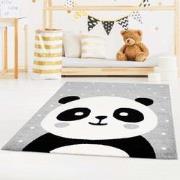 Tapijtenloods Vloerkleed Bubble Kids Panda Grijs- 160x230 CM