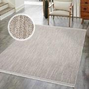 Clasico Vloerkleed Woonkamer Laagpolig Beige Tapijt- 200x290 CM