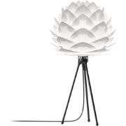 Silvia Mini tafellamp white - met tripod zwart - Ø 32 cm