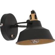 Mexlite wandlamp Nové - zwart - metaal - 3326ZW