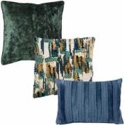 Hoii VOORDEELSET DARCI BLUE - Set van 3 Sierkussens - Insignia Blue - ...