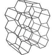 Wijnrek Hornet voor 9 flessen - Zwart