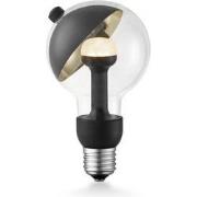 Design LED Lichtbron Move Me - Zwart/Goud - G80 Sphere LED lamp - 8/8/...