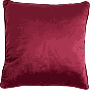 Dutch Decor FINN - Sierkussen 45x45 cm - velvet - effen kleur - Red Pl...