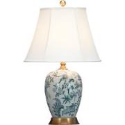 Fine Asianliving Chinese Tafellamp Off-White Botanische Kunst