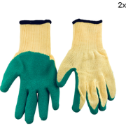 HIXA Tuinhandschoenen - 2 Stuks - Extra Grip - Latex - Groen - One Siz...