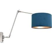 Moderne Wandlamp Luxora Blauw