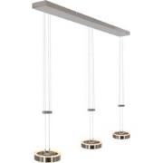 Moderne Hanglamp Aurora Staal 3-lichts