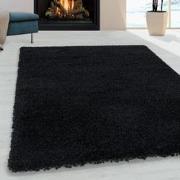 Tapijtenloods Monaco Soft Shaggy Hoogpolig Vloerkleed Black- 60x110 CM