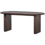 vtwonen Ellips Eetkamertafel - Mango Hout - Walnoot - 75x180x90