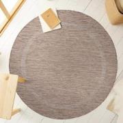 Relax Uni Binnen en Buiten - Rond Vloerkleed - Indoor & Outdoor - Laag...