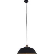 Mexlite hanglamp Nové - zwart - metaal - 42 cm - E27 fitting - 1318ZW