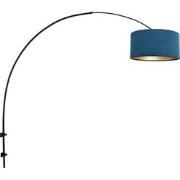 Moderne Wandlamp Lunar Blauw