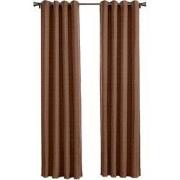 Larson - Luxe geweven blackout gordijn - met ringen - 3m x 2.5m - Choc...