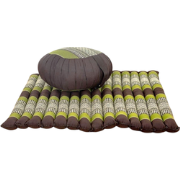 Fine Asianliving Thais Kussen Set: Ronde Meditatiekussen Zafu 40x20cm,