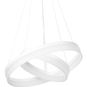 Beliani PUZI - Hanglamp-Wit-Aluminium