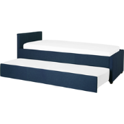 Beliani MARMANDE - Onderschuifbed-Blauw-Polyester