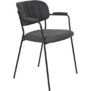 ANLI STYLE Armchair Jolien Black/Dark Grey