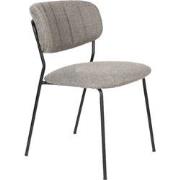 ANLI STYLE Chair Jolien Black/Grey Fr