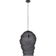 PTMD Miko Black Iron Wired Hanging Lamp See Through L