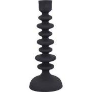 PTMD Lisanne Black Casted Alu Candleholder Circles L