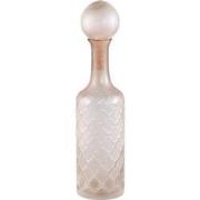 PTMD Cianna Brown Frosted Glass Bottle Round With Bal L