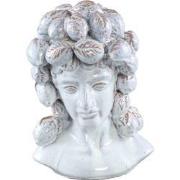 PTMD Alani White Glazed Ceramic Statue Of Women Head C