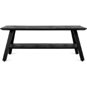 Benoa Berlin 2 Shelf Coffee Table Black 120 cm