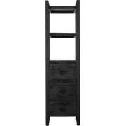 Benoa Britt 3 Drawer Bookshelf Black 55 cm