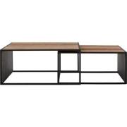 DTP Home Coffee table Cosmo square, set of 2,35x80x80 cm / 32x70x70 cm...