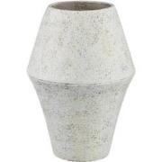 PTMD Bloempot Tink - 28x28x40 cm - Cement - Wit