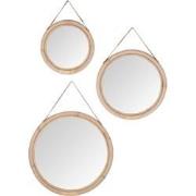 MUST Living Mirror San Jose, set of 3,L - Ø52 cm / M -Ø42 cm / S - Ø32...