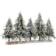 House of Seasons Decoratie Boomstam met Kunstkerstbomen - L80 x H40 cm...