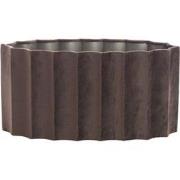 Light&living Kap ovaal recht smal 38-17,5-19 cm DISLI velvet donker br...