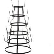 Mica Decorations Etagere Beker houder - 44x44x76 cm - Metaal - Zwart