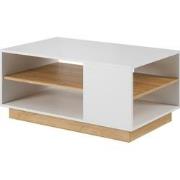 Meubella Salontafel Ashley - Wit - Eiken - 100 cm