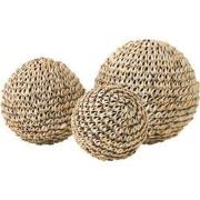 MUST Living Beach shell ball, set of 3,8xØ8 cm / 10xØ10 cm / 11xØ11 cm...