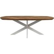 HSM Collection-Danish Salontafel Fishbone-120x60x43-Naturel/Wit-Eiken/...