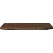 HSM Collection-Wandplank Live Edge -90x20x4-Naturel/Zwart-Acacia/Metaa...